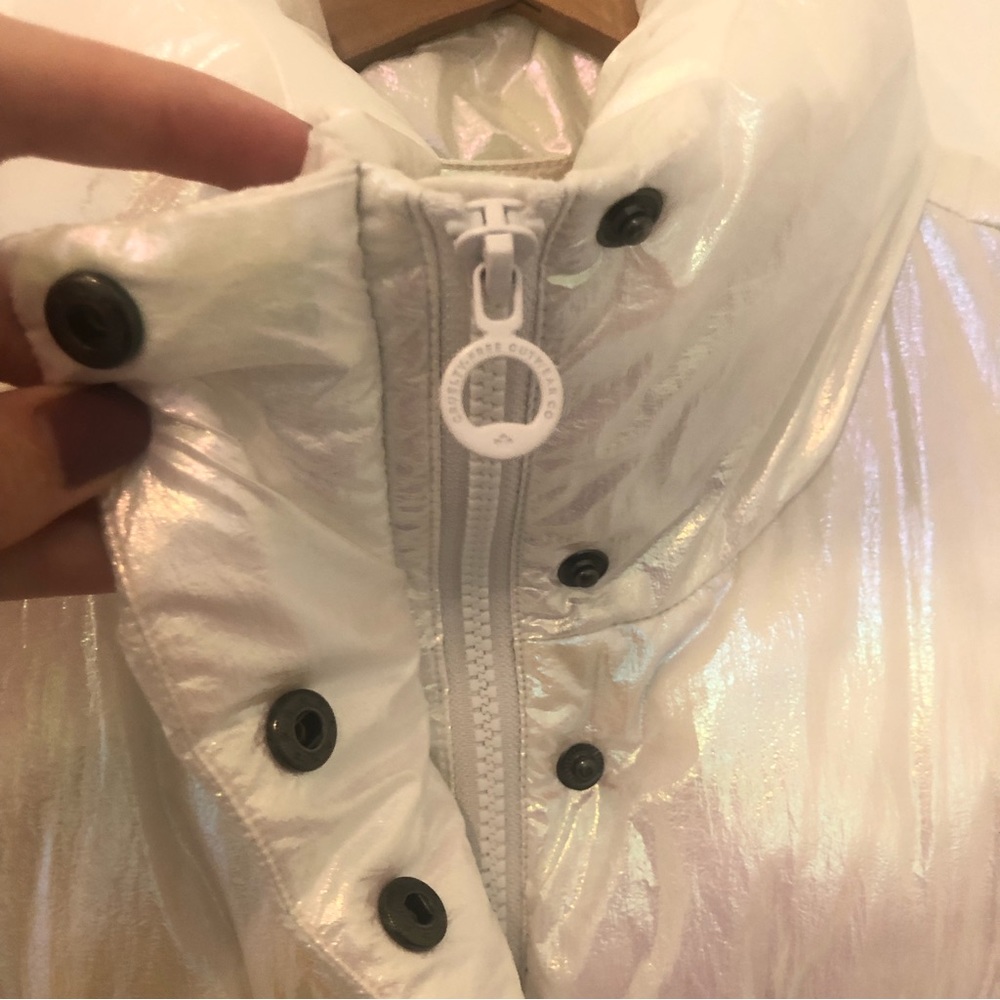 Noize Puffer Aurora opal iridescent puffer vest | Sz M - Picture 7 of 16